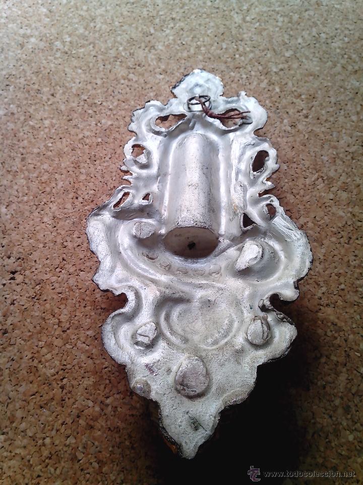 Antig&uuml;edades: MAGNIFICA PILA BENDITERA CON VIRGEN EN BRONCE - Foto 4