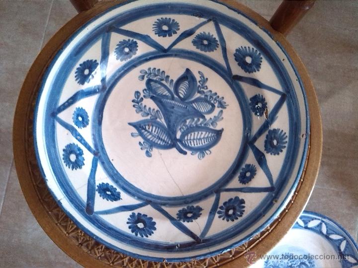 Antig&uuml;edades: antiguo plato de manises, la&ntilde;ado de epoca - Foto 1