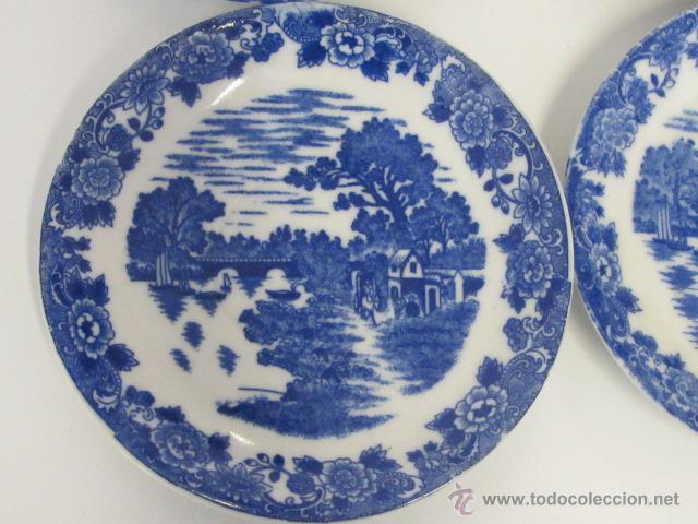 Antig&uuml;edades: 5 platitos de porcelana - Foto 1