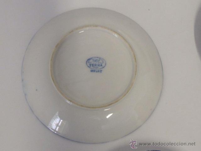 Antig&uuml;edades: 5 platitos de porcelana - Foto 3
