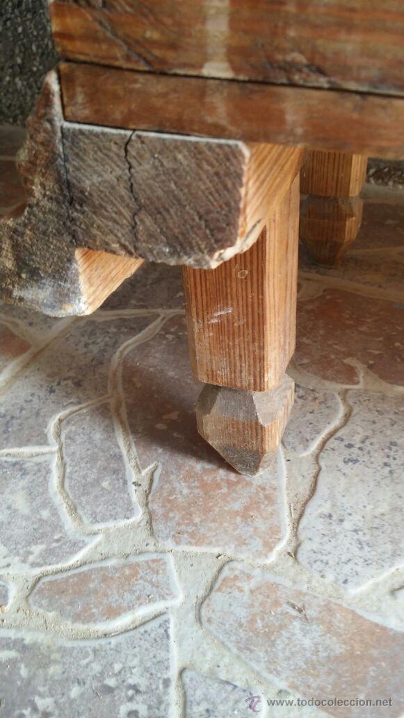 Antig&uuml;edades: antiguo arcon en madera con cajon interior, preciosa - Foto 9