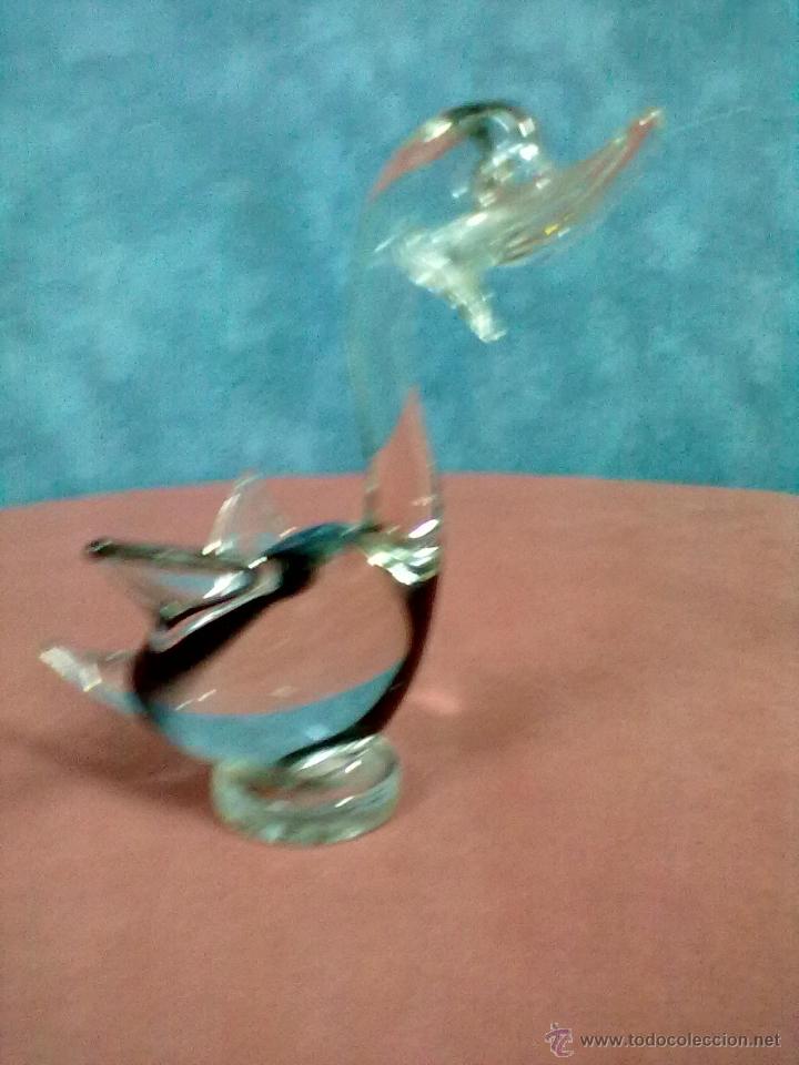 Antig&uuml;edades: PATO CRISTAL SOPLADO - Foto 1