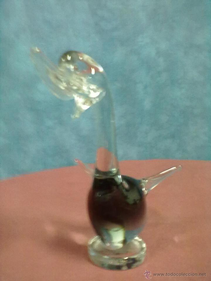 Antig&uuml;edades: PATO CRISTAL SOPLADO - Foto 2