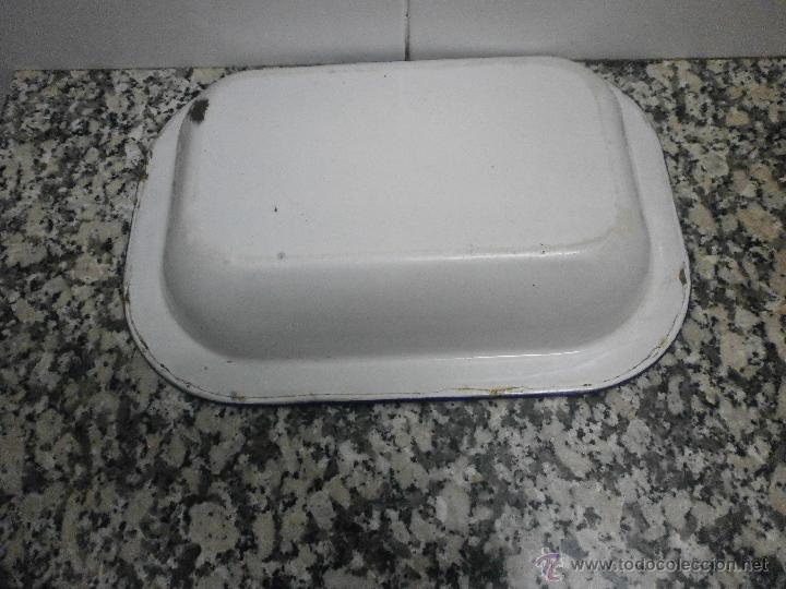Antig&uuml;edades: ANTIGUA BANDEJA ESMALTADA - Foto 3