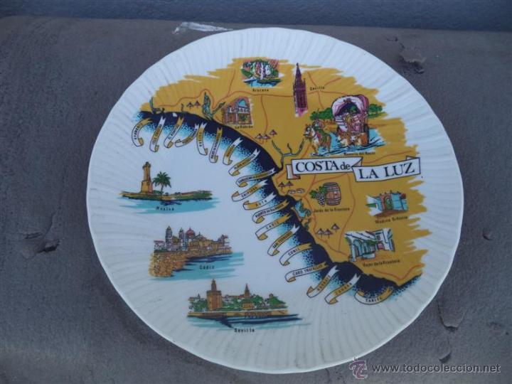 Antig&uuml;edades: plato de porcelana costa de la luz - Foto 1