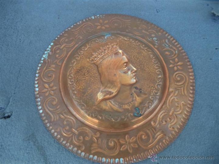 Antig&uuml;edades: plato de cobre - Foto 2