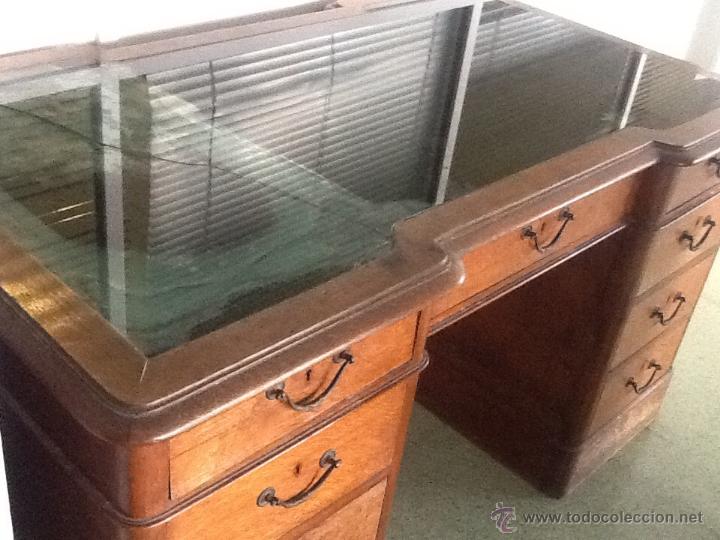 Antig&uuml;edades: Mesa despacho escritorio - Foto 4