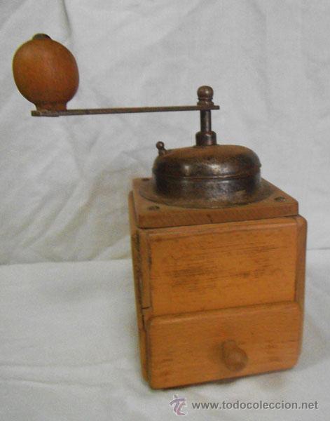 Oggetti Antichi: ANTIGUO MOLINILLO DE CAFE DE MADERA