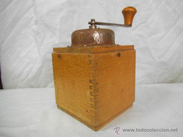 Antig&uuml;edades: ANTIGUO MOLINILLO DE CAFE DE MADERA, CON MARCA - Foto 3