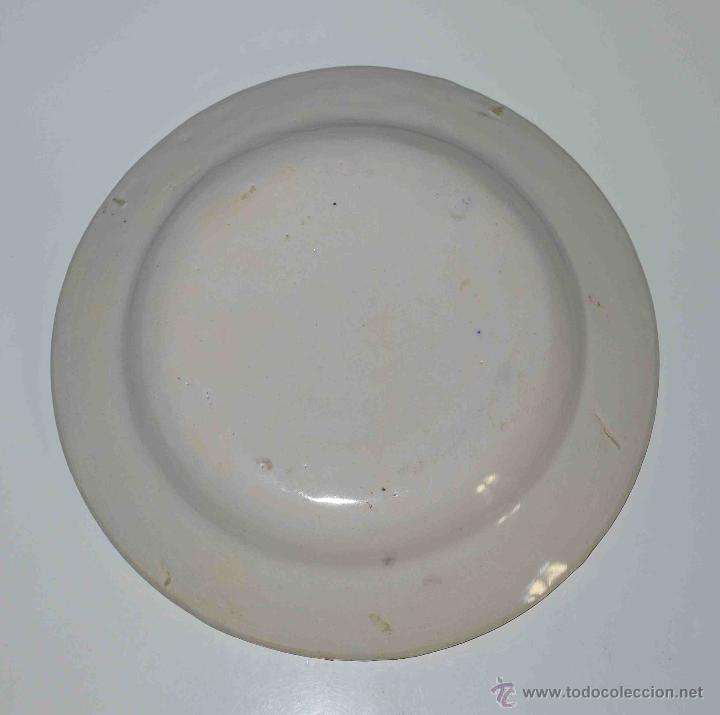 Antig&uuml;edades: PLATO RIBESALBES - MANISES.   SIGLO XIX - Foto 2