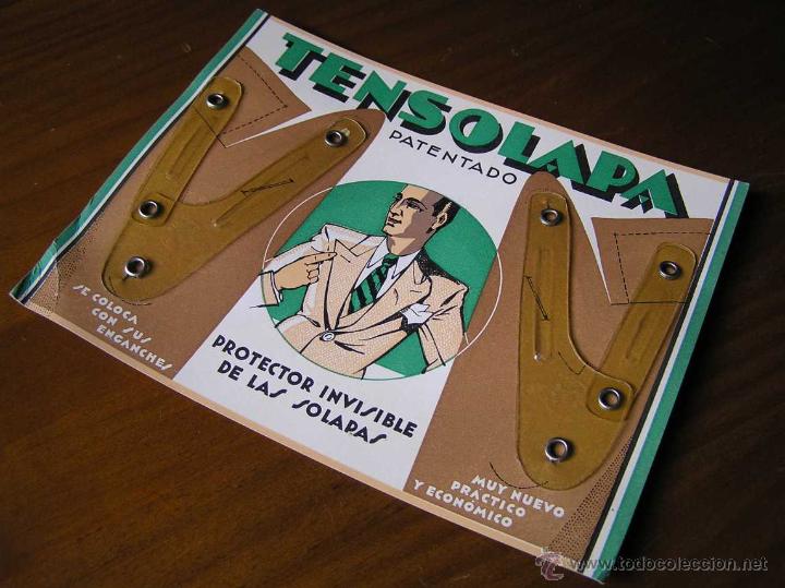 Antig&uuml;edades: TENSOLAPA PATENTADO PROTECTOR INVISIBLE DE LAS SOLAPAS - Foto 10