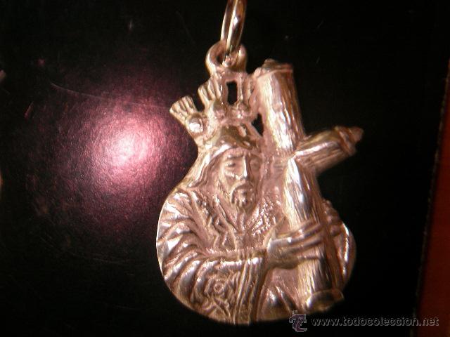 Antig&uuml;edades: cristo del gran poder en plata de ley macizo - 18x25mm - Foto 1