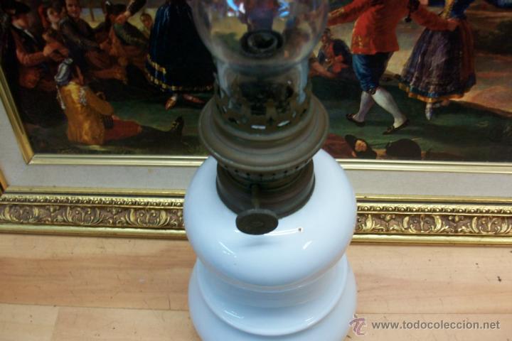 Antig&uuml;edades: ANTIGUO QUINQUE DE PORCELANA - Foto 2