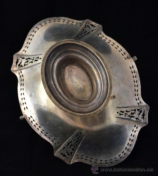 Antig&uuml;edades: BELLISIMO CENTRO DE MESA * CESTA * DECORACION FILIGRANA - Foto 7