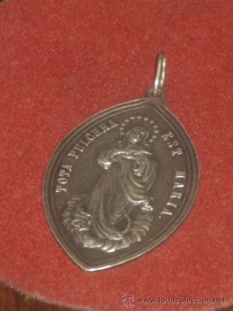 Antig&uuml;edades: ANTIGUA MEDALLA DE LA VIRGEN IMACULADA.. - Foto 3