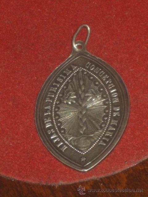Antig&uuml;edades: ANTIGUA MEDALLA DE LA VIRGEN IMACULADA.. - Foto 5