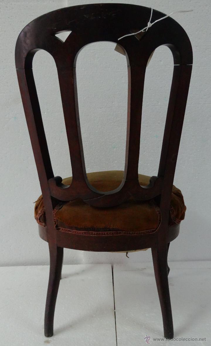 Antig&uuml;edades: SILLA EN MADERA DE CEREZO, 6000-150 - Foto 2
