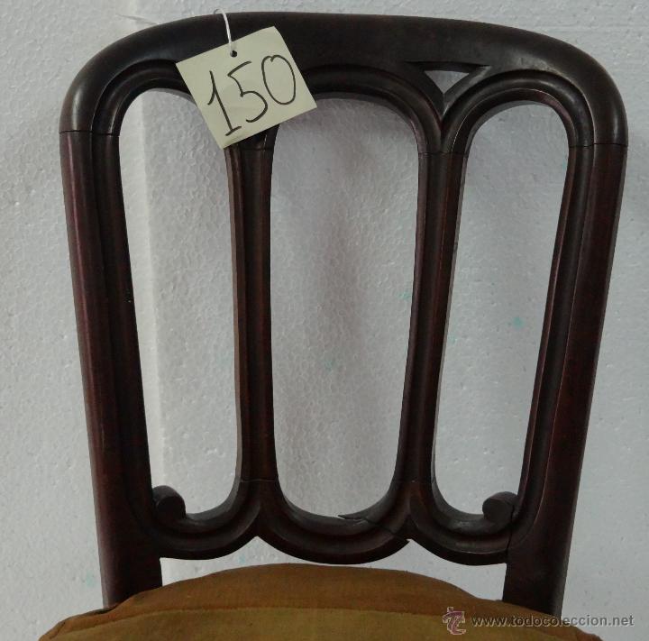 Antig&uuml;edades: SILLA EN MADERA DE CEREZO, 6000-150 - Foto 4