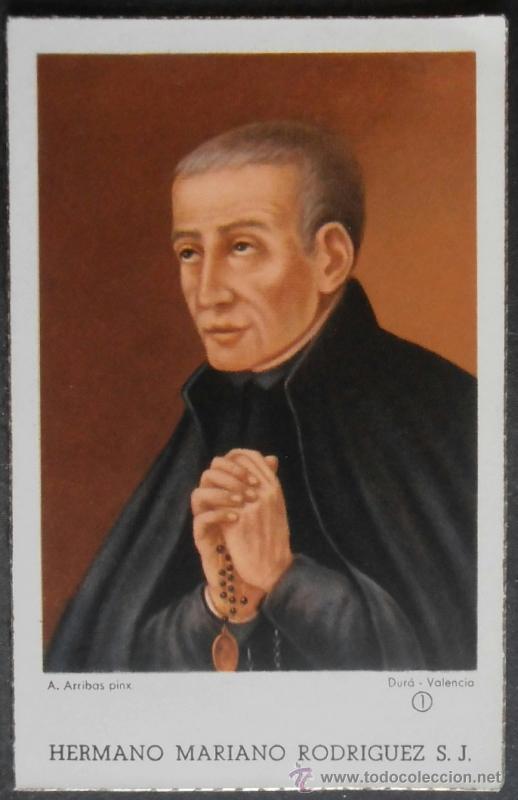Antiquit&auml;ten: (1115)ESTAMPA 12X7 CM APROX,HERMANO MARIANO RODRIGUEZ S.J.,CONSERVACION,VER FOTOS