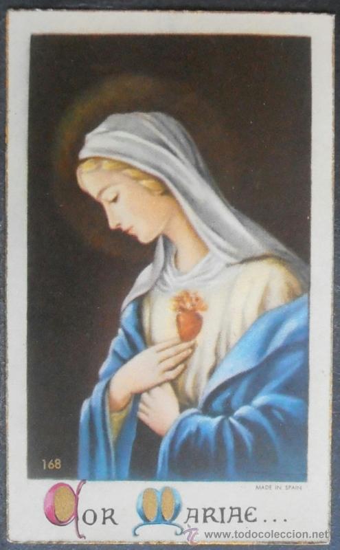 Antiquit&auml;ten: (1171)ESTAMPA 12X7 CM APROX,COR MARIAE,CONSERVACION,VER FOTOS