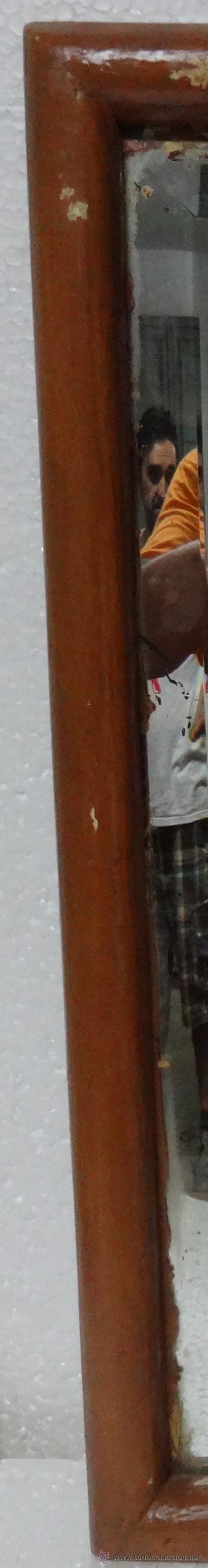 Antig&uuml;edades: ESPEJO EN MADERA PINTANDO BBB 357 - Foto 3