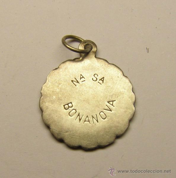 Antig&uuml;edades: Medalla religiosa N&ordf; S&ordf; de la Bonanova, de plata. - Foto 2