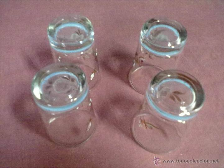 Antig&uuml;edades: CUATRO VASOS CRISTAL PINTADOS - Foto 2