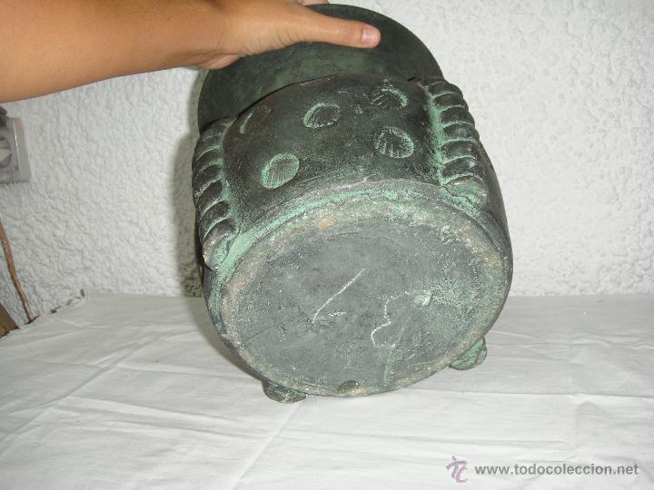 Antig&uuml;edades: Maceta de Cer&aacute;mica. Color verde. - Foto 2