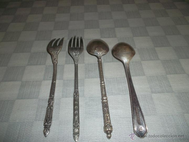 Antig&uuml;edades: lote de cubierto de plata - Foto 2