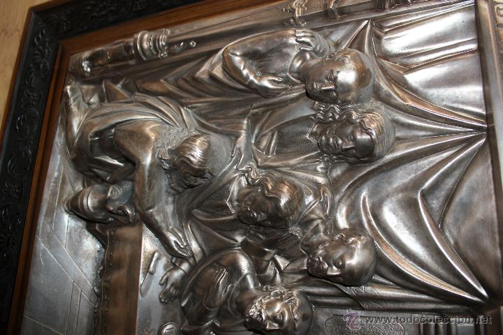 Antig&uuml;edades: Sagrada cena ba&ntilde;ada en plata - Foto 3