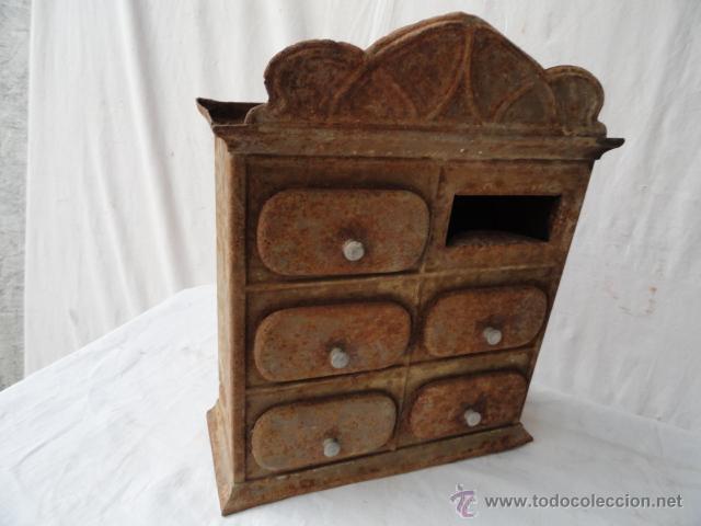 Antig&uuml;edades: ANTIGUO ESPECIERO DE HOJALATA. - Foto 8
