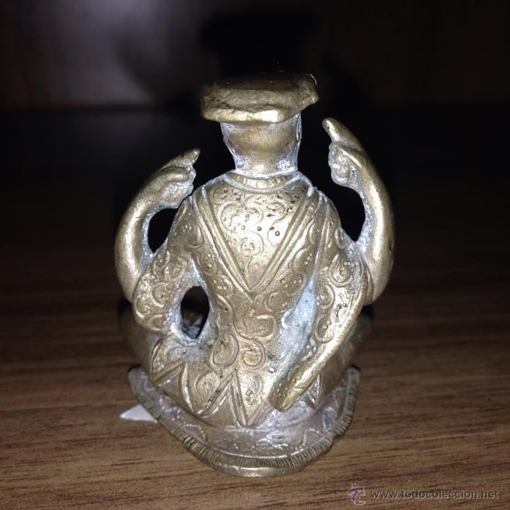 Antig&uuml;edades: MONJE DE BRONCE MINIATURA &iexcl;OFERTA! - Foto 2