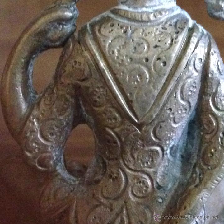 Antig&uuml;edades: MONJE DE BRONCE MINIATURA &iexcl;OFERTA! - Foto 3