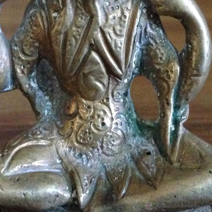 Antig&uuml;edades: MONJE DE BRONCE MINIATURA &iexcl;OFERTA! - Foto 4