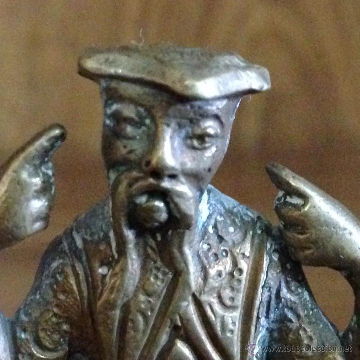 Antig&uuml;edades: MONJE DE BRONCE MINIATURA &iexcl;OFERTA! - Foto 5