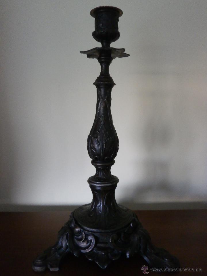 Antig&uuml;edades: CANDELERO. SIGLO XIX. - Foto 4