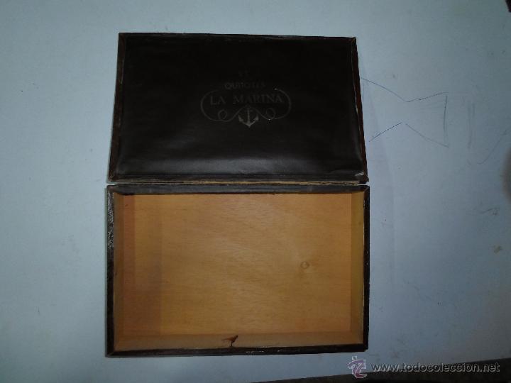 Antig&uuml;edades: CAJA DE MADERA Y CUERO - Foto 5