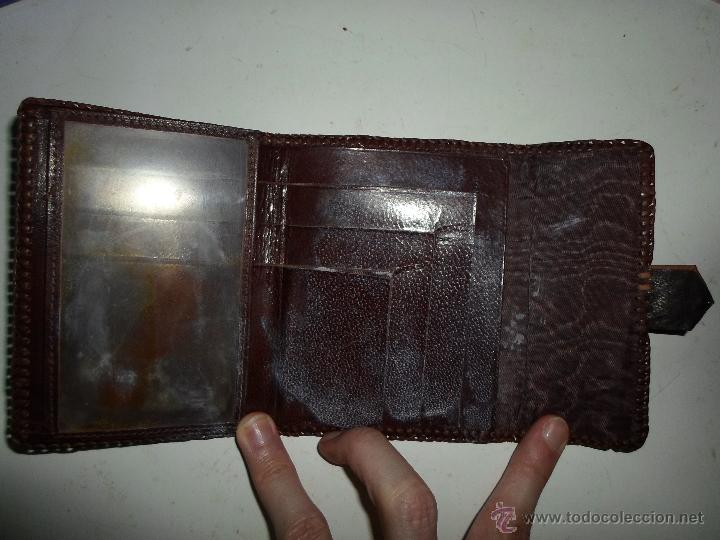 Antig&uuml;edades: CARTERA DE CUERO - Foto 3