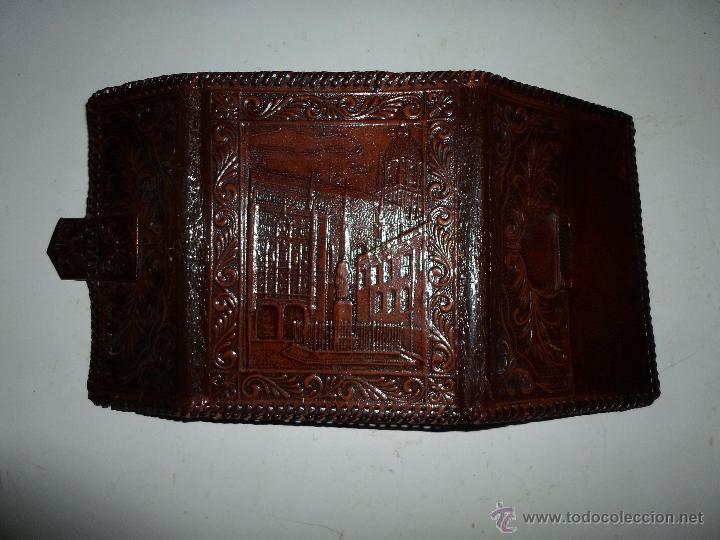 Antig&uuml;edades: CARTERA DE CUERO - Foto 4