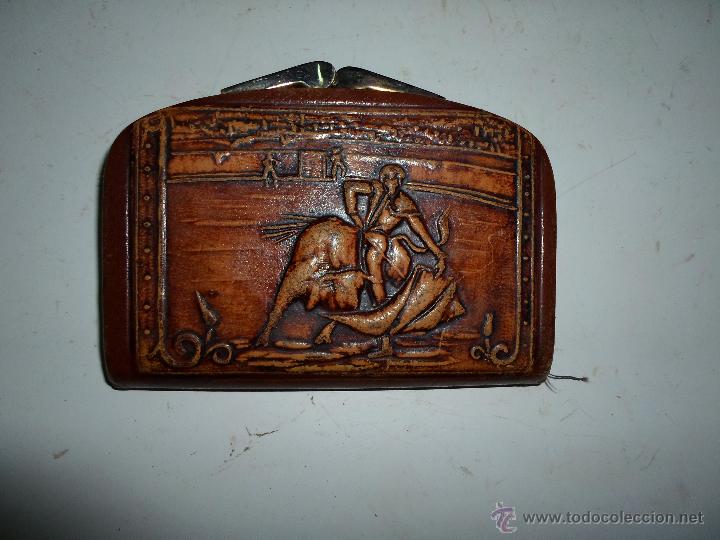 Antig&uuml;edades: CARTERA DE CUERO - Foto 1
