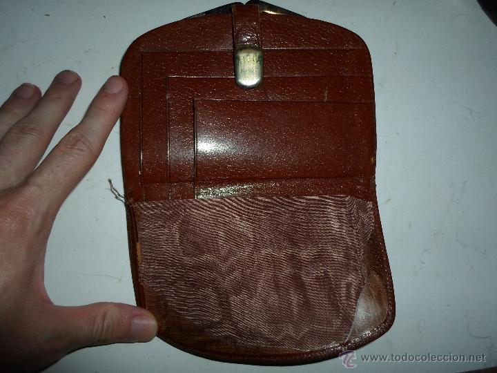 Antig&uuml;edades: CARTERA DE CUERO - Foto 3