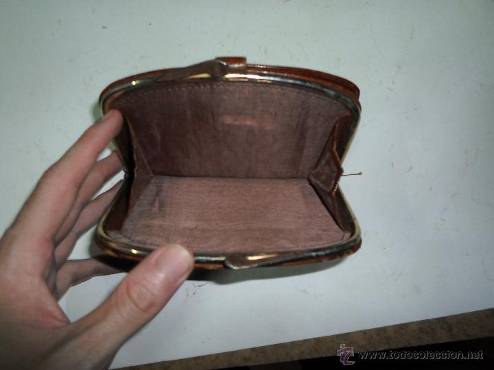 Antig&uuml;edades: CARTERA DE CUERO - Foto 4