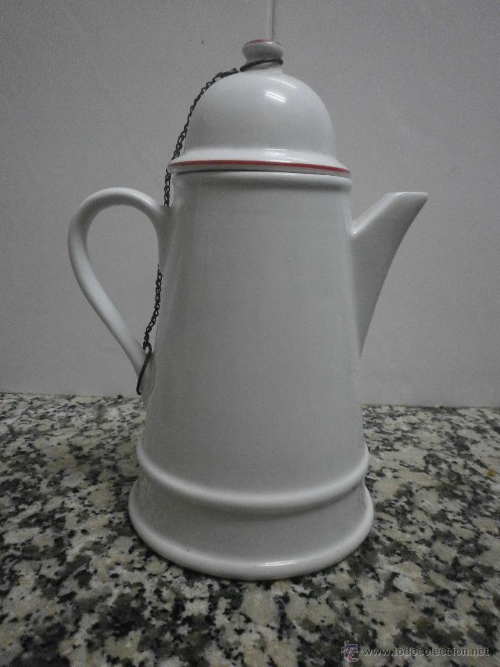 Antig&uuml;edades: CAFETERA DE CERAMICA MARCA EN LA BASE  HERRANDIZ ESPA&Ntilde;A - Foto 3