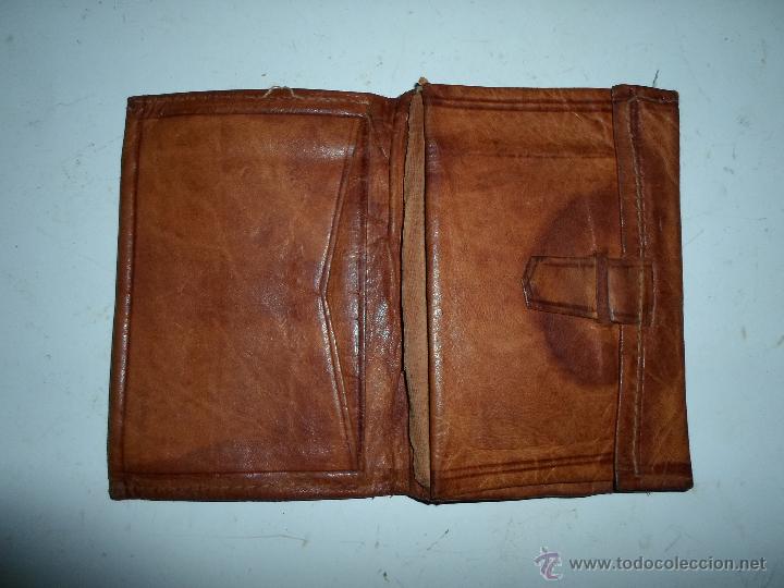 Antig&uuml;edades: CARTERA DE CUERO - Foto 2