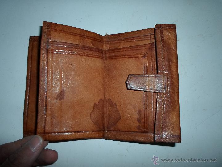 Antig&uuml;edades: CARTERA DE CUERO - Foto 3