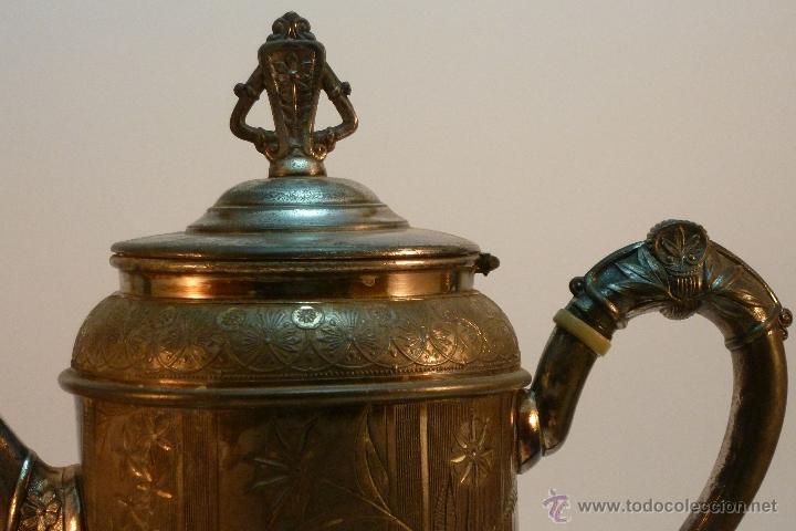 Antig&uuml;edades: CAFETERA DE METAL PLATEADO ,  PAIRPOINT MFG C&ordm; - Foto 1