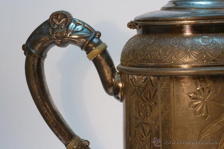 Antig&uuml;edades: CAFETERA DE METAL PLATEADO ,  PAIRPOINT MFG C&ordm; - Foto 12