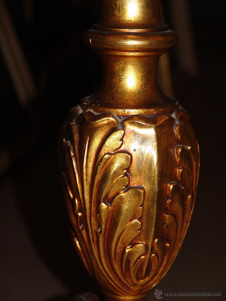 Antig&uuml;edades: MESITA CON PIE DE MADERA Y CRISTAL - Foto 6
