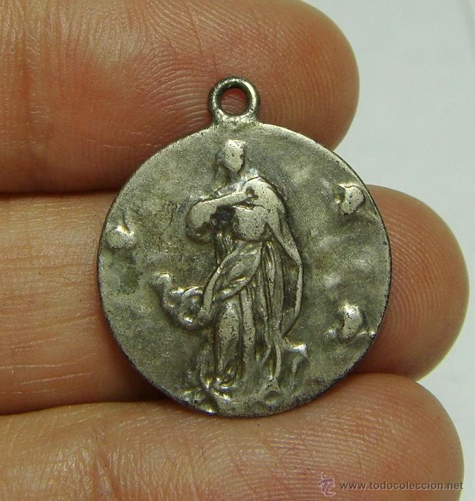 Antig&uuml;edades: Antigua Medalla de Plata. - Foto 1