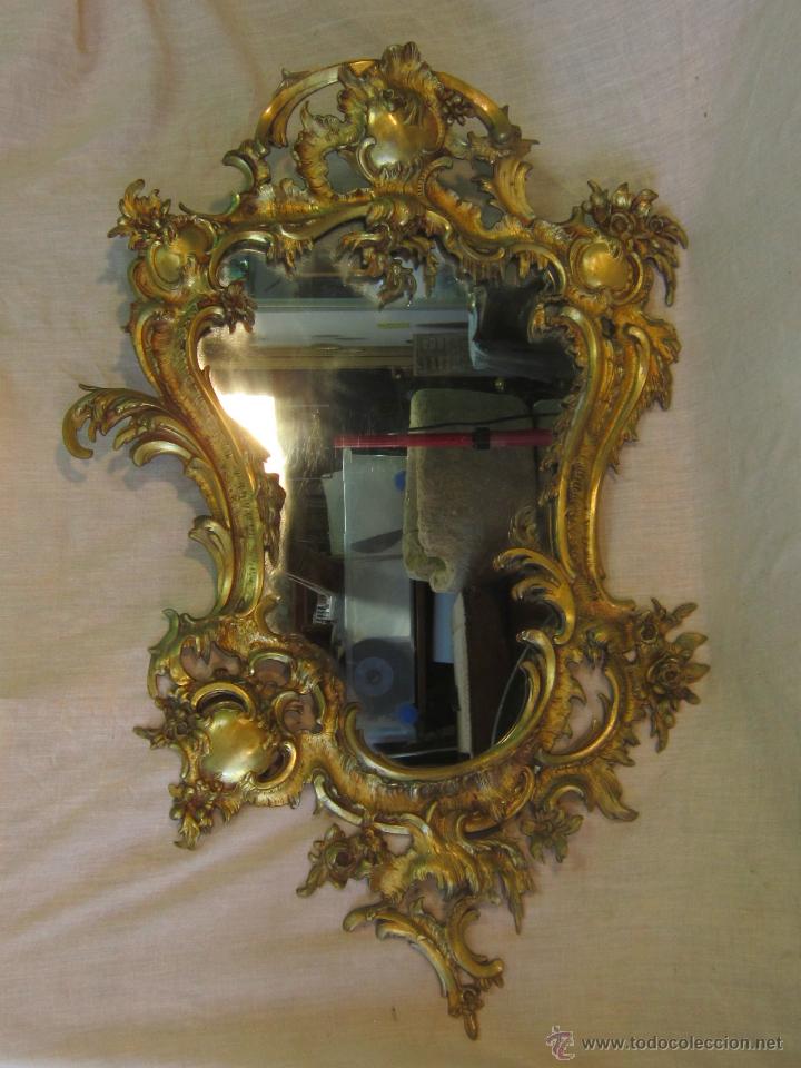 Antig&uuml;edades: ESPEJO ANTIGUO EN BRONCE - Foto 2